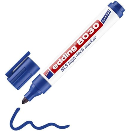 Viltstift edding 8030 NLS high-tech 1.5-3mm blauw
