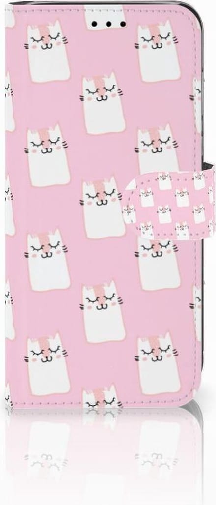 Book Case voor Huawei P20 Lite Telefoonhoesje met Pasjes Sleeping Cats