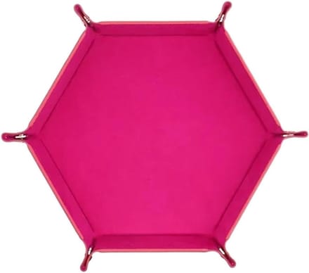 Dobbelstenen Doos - Opvouwbaar Dienblad - Bordspellen Spelen - Dubbelzijdig Ontwerp - 2 Stuks - Roos Rood
