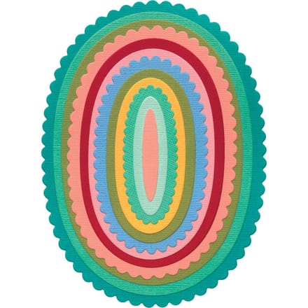 Sizzix Framelits Ponssjabloon "Fancy Ovals"
