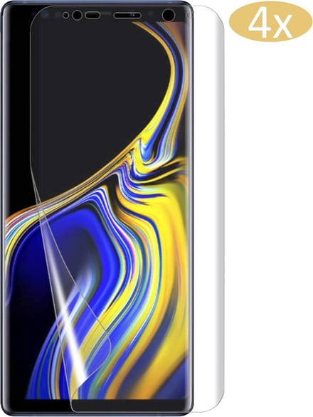 4x Screenprotector geschikt voor Samsung Note 9 - Glas PET Folie Screen Protector Transparant 0.2mm 9H - van iCall