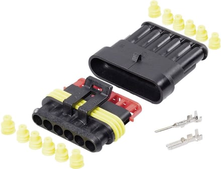 AMP SUPERSEAL SET (#1,5) 6-POLIG (SET)