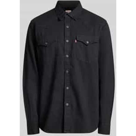 regular fit jeanshemd van puur katoen model 'BARSTOW WESTERN STANDARD'