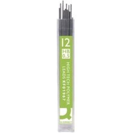 Q-CONNECT potloodstiften 0 | 5 mm HB etui van 12 stuks