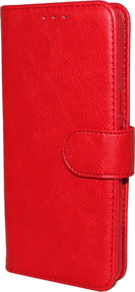 HB Hoesje Geschikt voor Samsung Galaxy S9 Plus - Rood - Luxe Kunstlederen Portemonnee Book Case