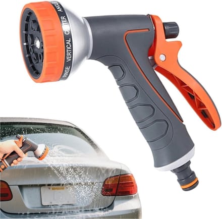Tuinslang Sproeikop - Verstelbare Watersproeier - Tuin en Auto Wassen - Roestbestendige Constructie - 12.5 x 11.5 x 6 cm