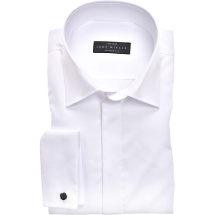 John Miller Overhemd Tailored Fit N Lange Mouw Overhemden Wit 5335588