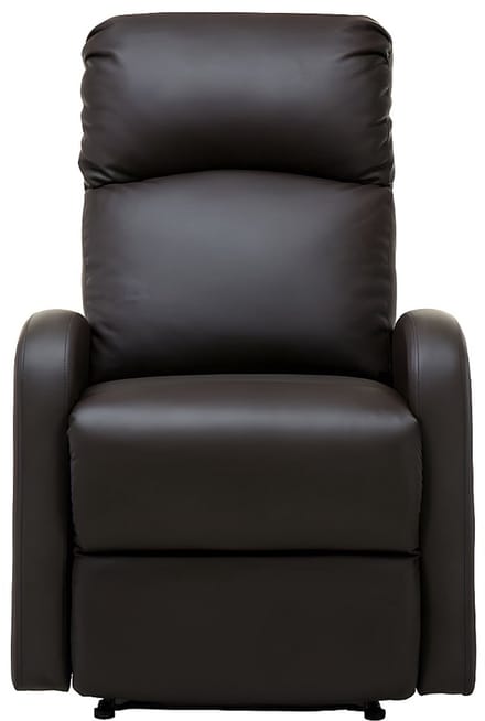 Vente-unique Relaxfauteuil van kunstleer ISAO - Bruin
