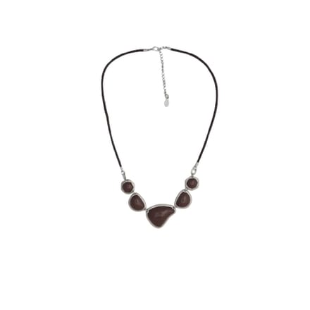 Behave - Ketting Dames - Minimalistische Stijl - Bruin Accent - 60,5 cm