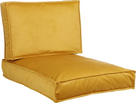 In the Mood Royal Stoelkussen - 60x80 / 60x40 cm - Tweedelig - Polyester - Geel