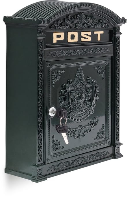 brievenbus / omheining doorwerpbrievenbus - mailbox