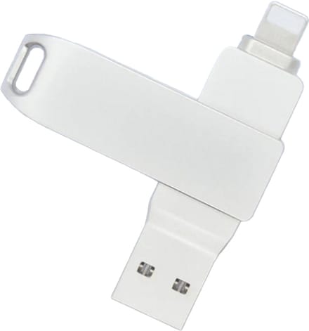1TB Telefoon Usb Roteren Usb 3.0 Flash Drive Geschikt Voor IPhone 1TB Met 2 In 1 USB-A Naar Bliksem Interface Usb3.0 Pendrive Geschikt Voor Iphone 11/12/13 /14 Ipad