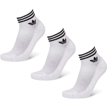 Adidas Ankle 3 Pack Sokken Unisex - Wit - Maat 43-45 - Katoen