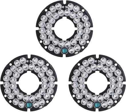 Infrarood Verlichting - IR Board - Camera Beveiliging - 36 LEDs - 5.3 cm diameter - Zwart