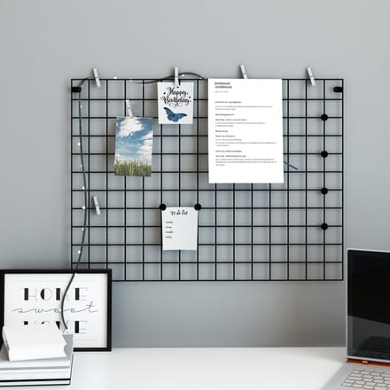 Wandrek Sæby industrieel metaal 75x55 cm zwart