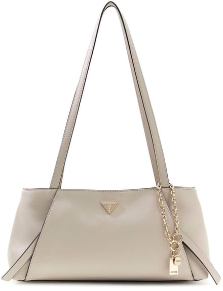 GUESS schoudertas Devon Shoulder Satchel Light Taupe beige