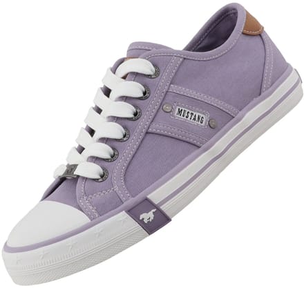 Mustang dames canvas sneaker paars