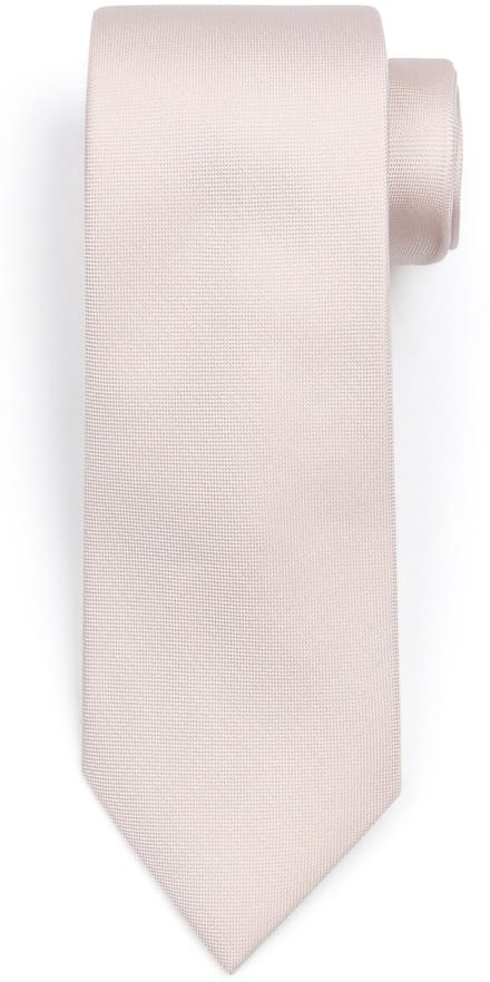 Suitable zijden stropdas Apricot Roze - Effen - Heren das
