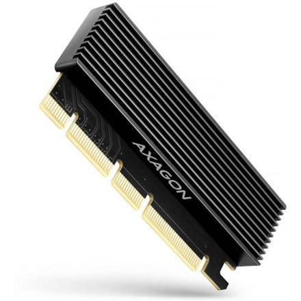 AXAGON SOLID interne PCIe-adapter voor NVMe M.2 SSD met koellichaam