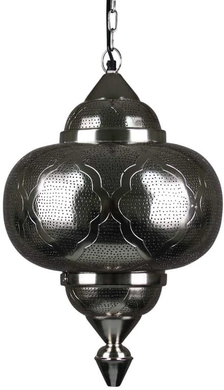 Safaary - Oosterse Hanglamp Azhara Nikkel Goud Ø 33 x 52cm