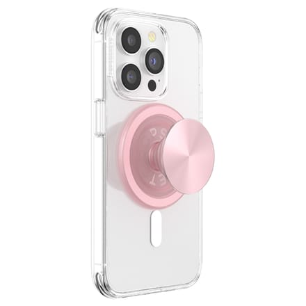 PopSockets PopGrip geschikt voor MagSafe Round - Aluminum Dusty Rose