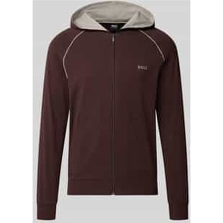 Regular fit sweatjack van katoenmix model 'Mix&Match Jacket H'