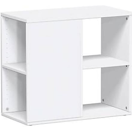 Aanbouwladeblok PALENQUE, 3 zijden open, B 400 x D 800 x H 720 mm, wit