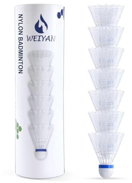 6 Stuks Nylon Badmintonshuttles - Professionele Shuttles voor Beginners en Buitensport