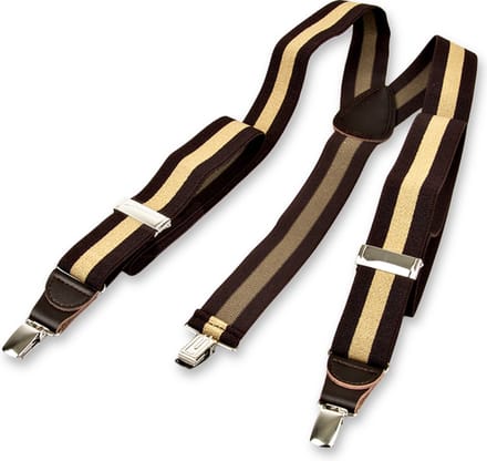 E.L. Cravatte Bretels - Gestreept - Bruin / Beige