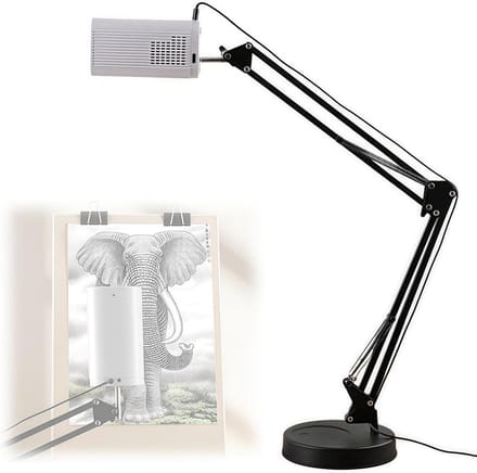 Tekenprojector - Traceren Schilderen - Kunst Creëren - Instelbare Projectiegrootte - Tot 220cm Breed - Wit