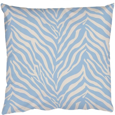 Sierkussens - Kussentjes Woonkamer - 50x50 cm - Zebra - Motief - Blauw - Wit
