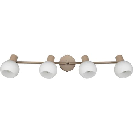 Reality Leuchten Plafondlamp Boba, 4-lamps, beige, E14, metaal