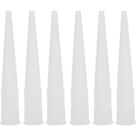 30 stuks Kitspuiten Plastic Glaslijm Spuitmonden Afdichtmiddel Siliconen Kitpunten white