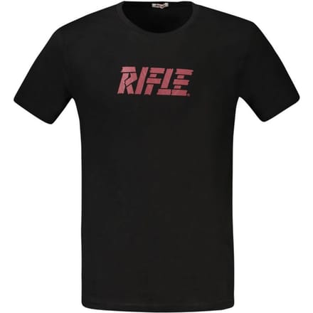 Rifle Zwart Katoenen T-Shirt