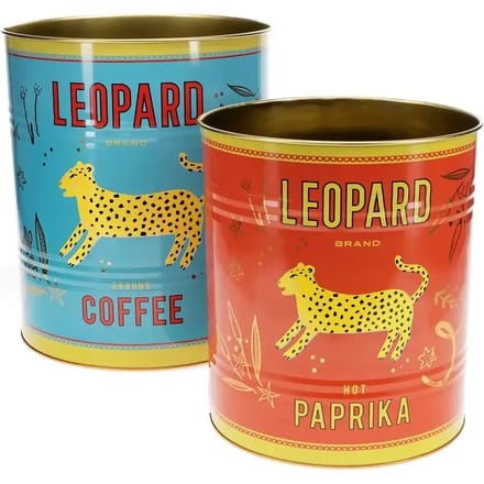 Opbergdoos Rex London Leopard (x2)