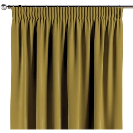 Geplooid gordijn Yellow Tipi Posh Velvet 51x102"