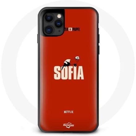Coque maniacase pour Iphone 13 pro La Casa de Papel Sofia noir