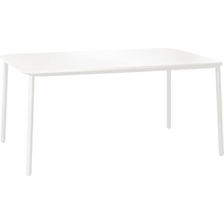 Emu Yard tafel - aluminium - wit - M