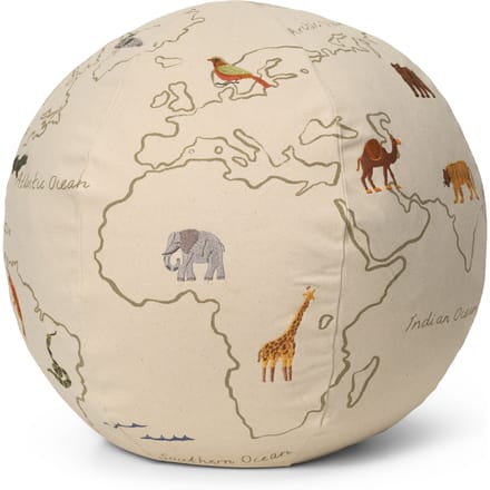 Ferm Living - The World Poef - off-white - wit