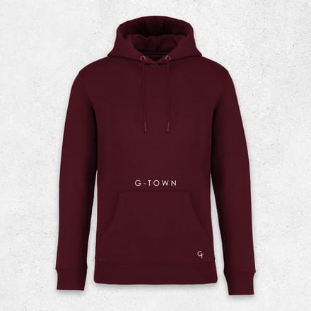 G-TOWN - Dark Cherry Essential Hoodie - Heren - M