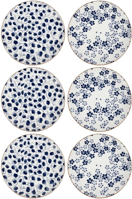Cookinglife Dinerborden Fleuris ø 27 cm - 6 stuks