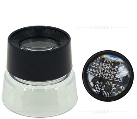 Cilindrische vergrootglas 10X voor sieraden, printplaten