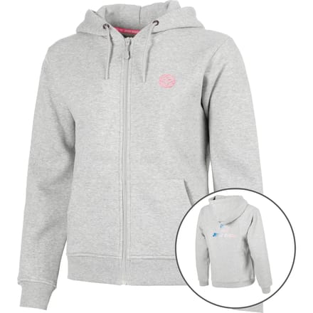 BIDI BADU Hey Laguna Logo Zip Sweater met capuchon Dames-lichtgrijs
