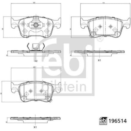 Remblokset FEBI BILSTEIN 196514