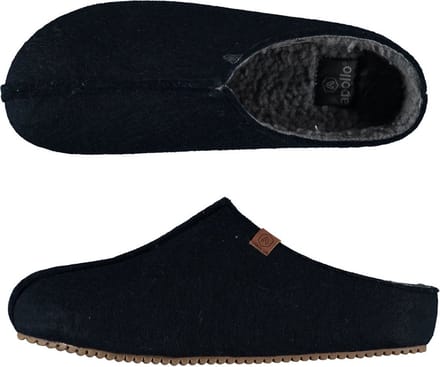 Apollo instappers slippers/pantoffels - blauw - heren - maat 43-44 - polyester - rubber zool - sloffen - vaderdag