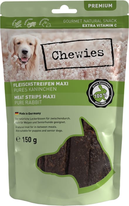 Chewies - Meat stripes - vleesstrips - kauwsnack - konijn - 1x150 gr
