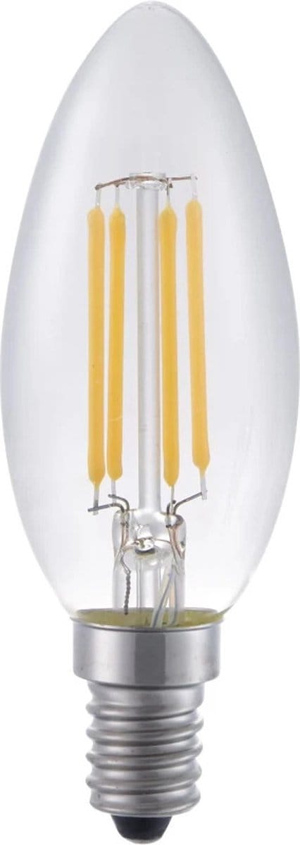 SPL E14 LED Lamp 4W Dimbaar - CRI 90 - Extra Warm Wit - 2500K - LED Filament Kaars C35 - Vervangt 33W - Per Stuk