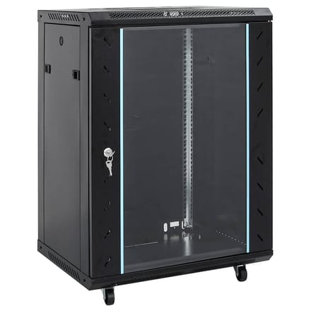 vidaXL 15U Netwerkkast met Draaipoten 19" IP20 60x45x86 cm