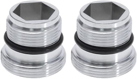 Dailygoods - M18.5-M22 Adapter - Mengkraanadapter - Zilver - Mannelijk naar Mannelijk - 2 Stuks