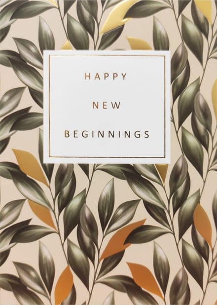 Kaart - Gold Rush - Happy new Beginning - GLD044-A